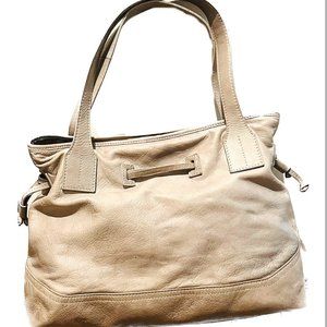 Nordstrom Shoulder Bag Genuine Leather Light Gray